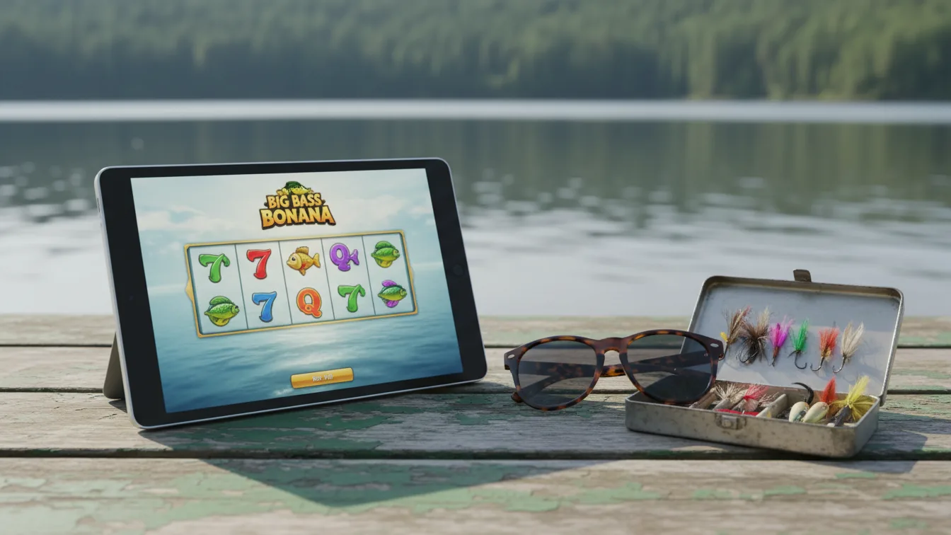 Big Bass Bonanza slot game, fishing theme